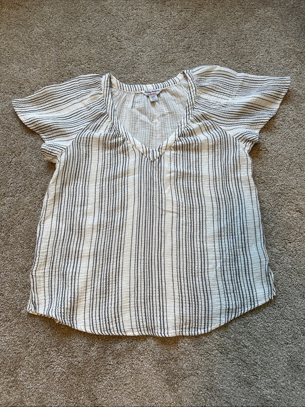 Tommy Bahama  Striped V-Neck blouse